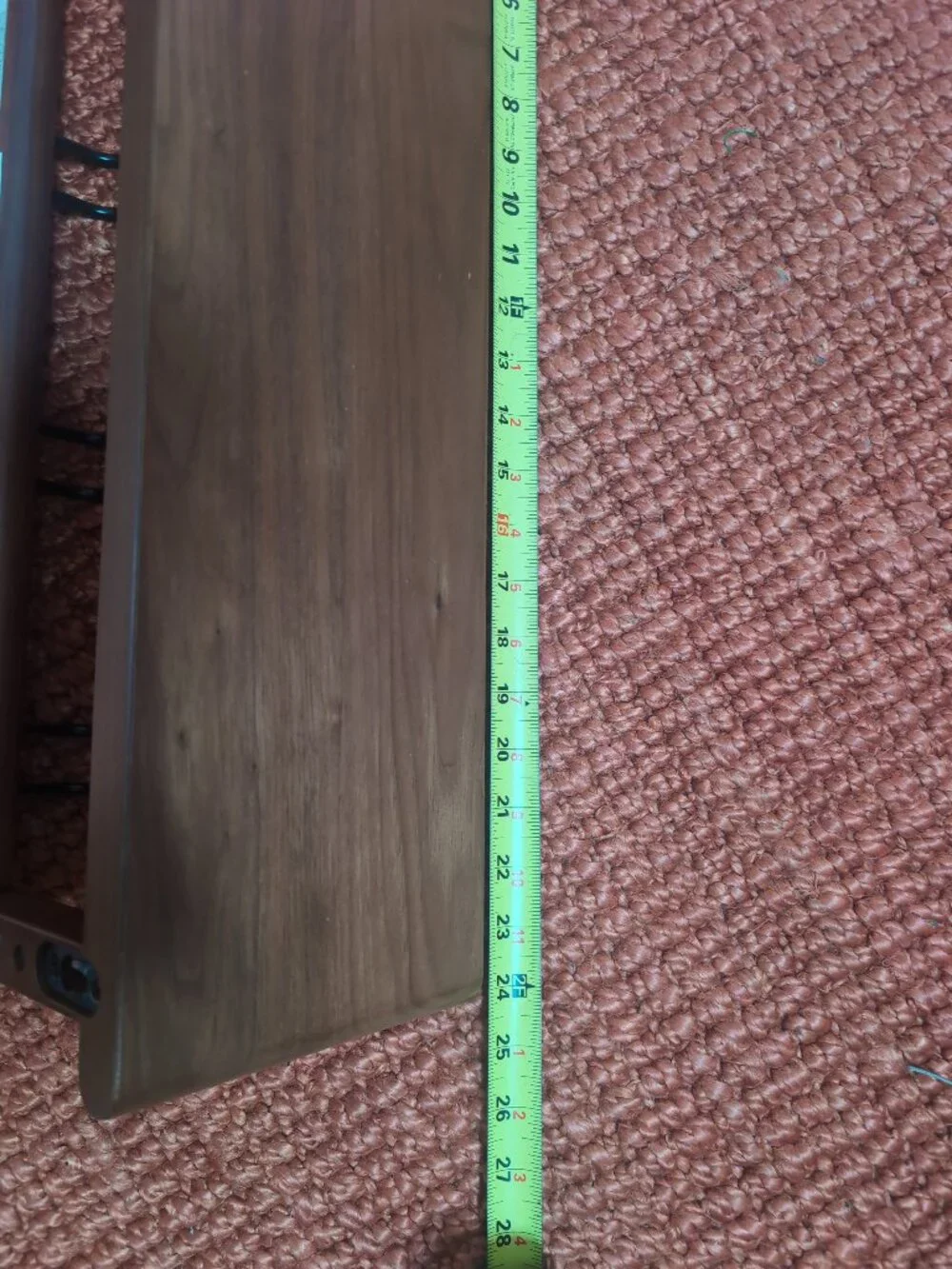 Williams Sonoma Walnut Coat Hook and Shelf